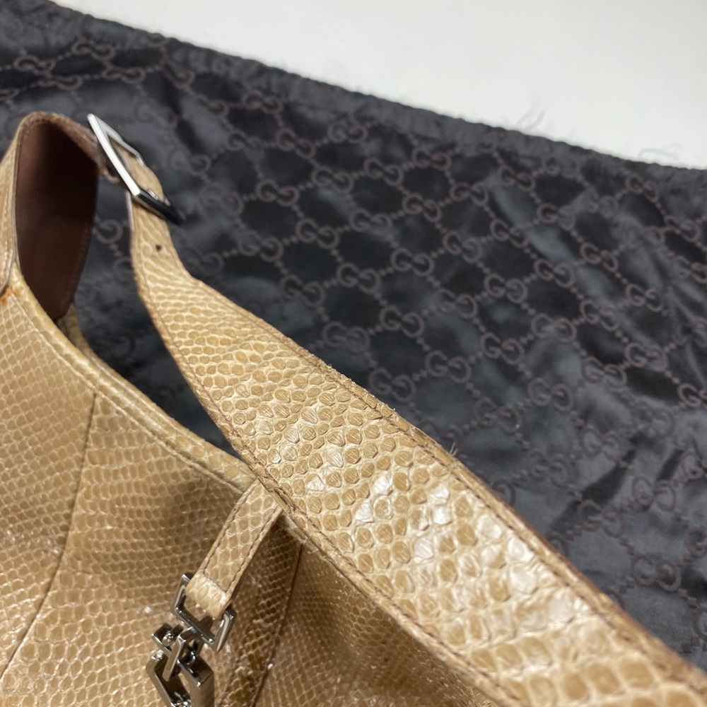 Gucci Tan Python Shoulder Bag - Picture 5 of 11